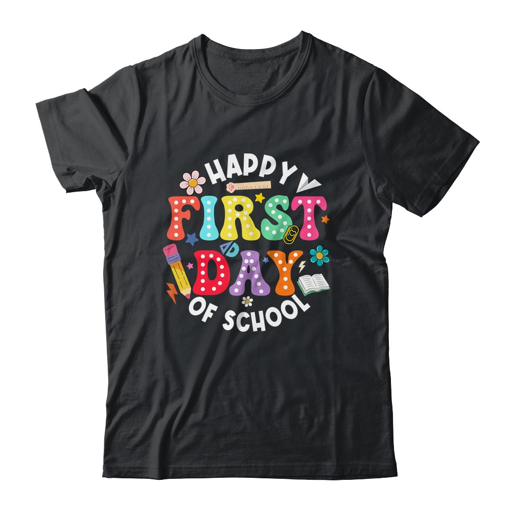Happy First Day Of School Teacher Back To School Student Kid Shirt & Hoodie | teecentury