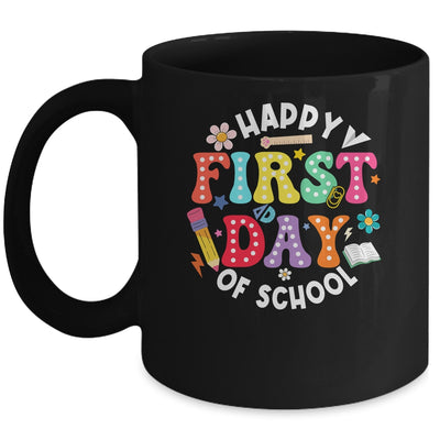 Happy First Day Of School Teacher Back To School Student Kid Mug | teecentury