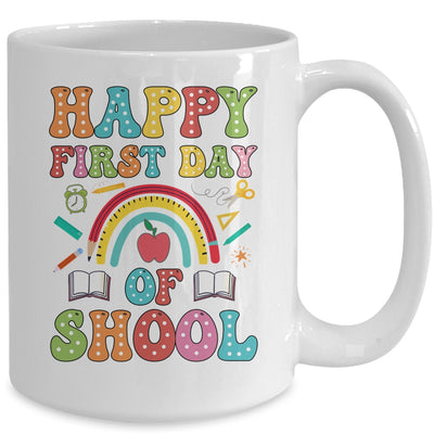 Happy First Day Of School Teacher Kids Back To School 2024 Mug | teecentury