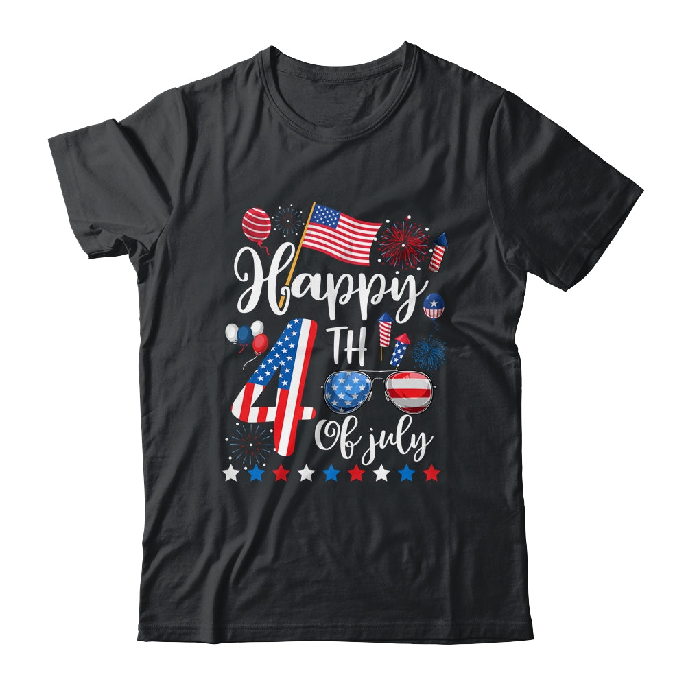 Happy Fourth Of July Patriotic US American Flag 4th Of July Shirt & Tank Top | teecentury