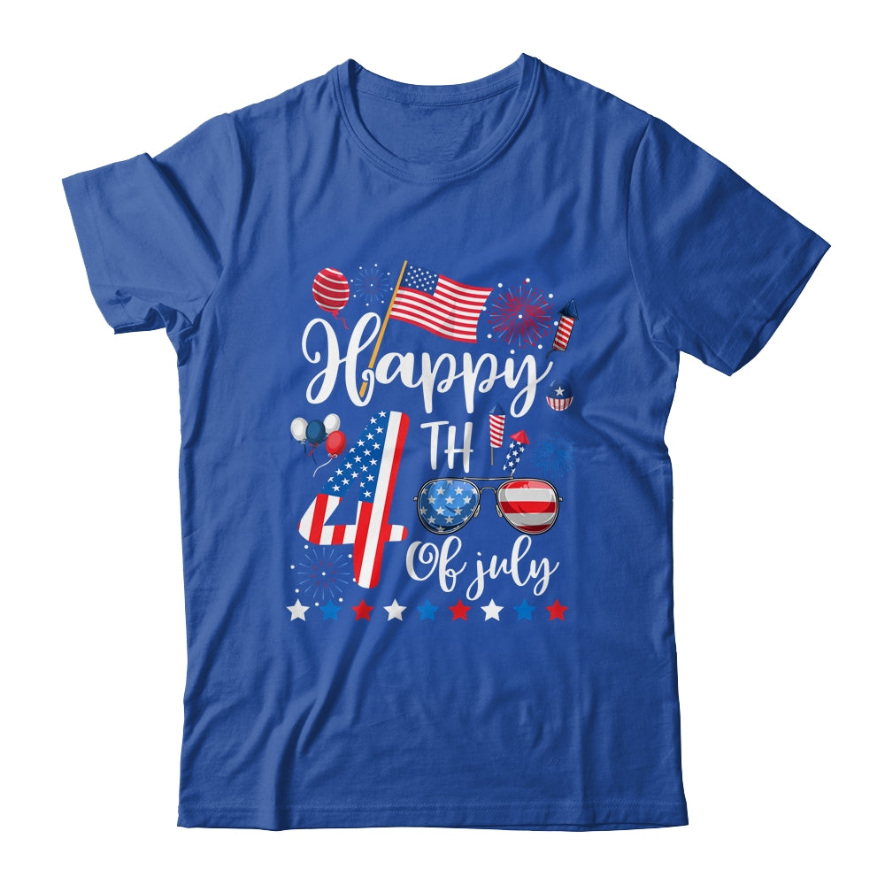 Happy Fourth Of July Patriotic US American Flag 4th Of July Shirt & Tank Top | teecentury