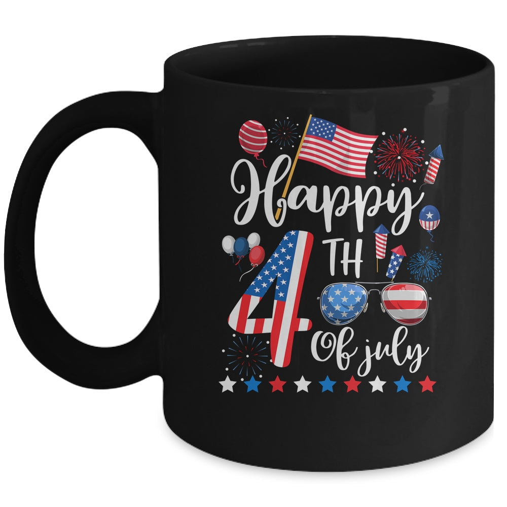 Happy Fourth Of July Patriotic US American Flag 4th Of July Mug | teecentury