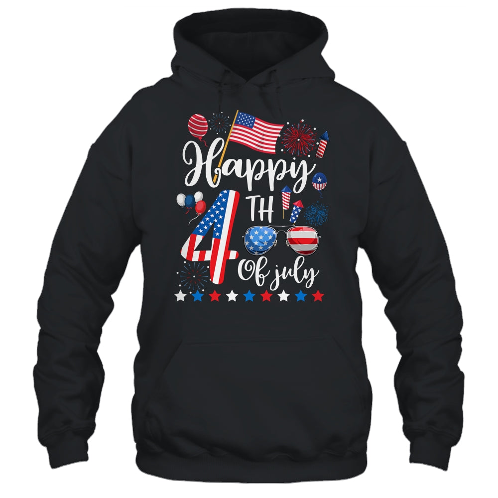 Happy Fourth Of July Patriotic US American Flag 4th Of July Shirt & Tank Top | teecentury