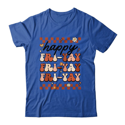 Happy Fri-Yay Friday Lovers Fun Teacher Retro Groovy Shirt & Hoodie | teecentury