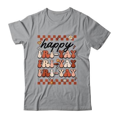 Happy Fri-Yay Friday Lovers Fun Teacher Retro Groovy Shirt & Hoodie | teecentury