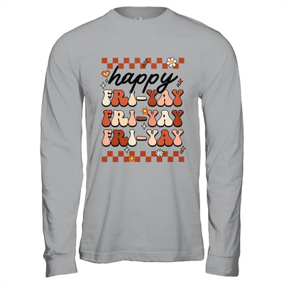 Happy Fri-Yay Friday Lovers Fun Teacher Retro Groovy Shirt & Hoodie | teecentury