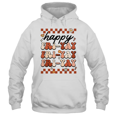 Happy Fri-Yay Friday Lovers Fun Teacher Retro Groovy Shirt & Hoodie | teecentury