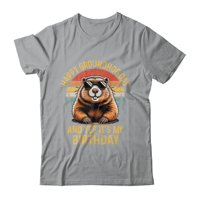 Happy Groundhog Day Birthday Cool Groundhog With Sunglasses Shirt & Hoodie | teecentury