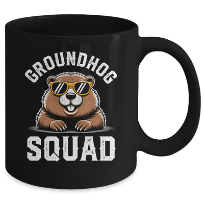 Happy Groundhog Squad 2026 Cool Groundhog With Sunglasses Mug | teecentury