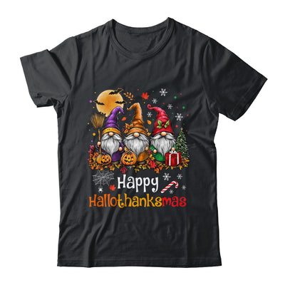 Happy Hallothanksmas Gnomes Lover Halloween Merry Christmas Shirt & Sweatshirt | teecentury