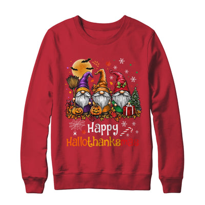 Happy Hallothanksmas Gnomes Lover Halloween Merry Christmas Shirt & Sweatshirt | teecentury