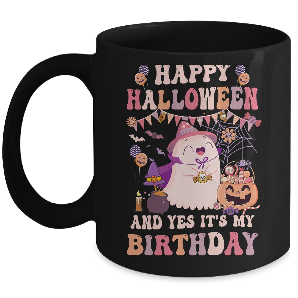 Happy Halloween And Yes It's My Birthday Halloween Party Mug | teecentury