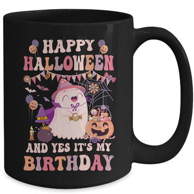 Happy Halloween And Yes It's My Birthday Halloween Party Mug | teecentury