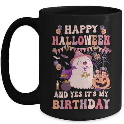 Happy Halloween And Yes It's My Birthday Halloween Party Mug | teecentury