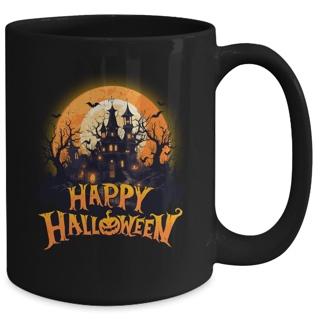 Happy Halloween Costumes Funny House Pumpkins Men Women Kid Mug | teecentury