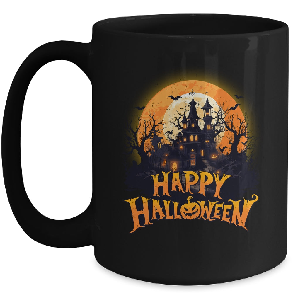 Happy Halloween Costumes Funny House Pumpkins Men Women Kid Mug | teecentury