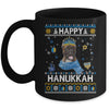 Happy Hanukkah Boxer Hanukkah Ugly Sweater Christmas Mug | teecentury