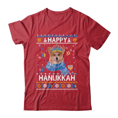 Happy Hanukkah Corgi Hanukkah Ugly Sweater Christmas Shirt & Sweatshirt | teecentury