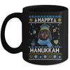 Happy Hanukkah Dachshund Hanukkah Ugly Sweater Christmas Mug | teecentury