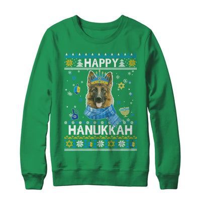 Happy Hanukkah German Shepherd Hanukkah Ugly Sweater Christmas Shirt & Sweatshirt | teecentury