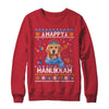 Happy Hanukkah Golden Retriever Hanukkah Ugly Sweater Christmas Shirt & Sweatshirt | teecentury