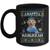 Happy Hanukkah Labrador Hanukkah Ugly Sweater Christmas Mug | teecentury