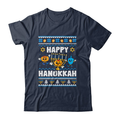 Happy Hanukkah Menorah Dreidel Ugly Chanukah Men Women Shirt & Sweatshirt | teecentury