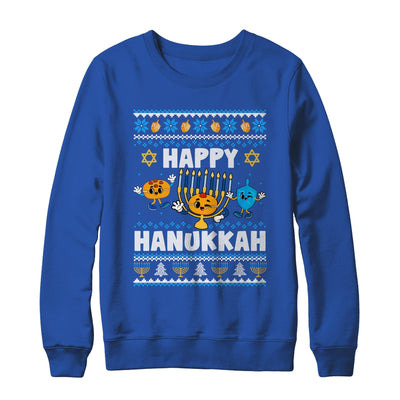 Happy Hanukkah Menorah Dreidel Ugly Chanukah Men Women Shirt & Sweatshirt | teecentury