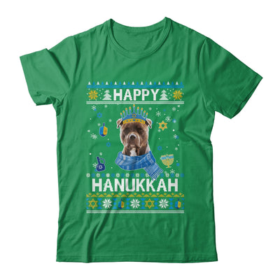 Happy Hanukkah Pitbull Hanukkah Ugly Sweater Christmas Shirt & Sweatshirt | teecentury