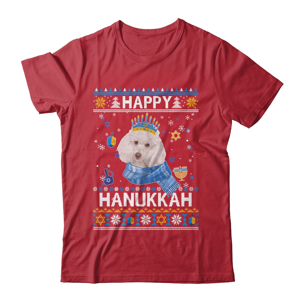 Happy Hanukkah Poodle Hanukkah Ugly Sweater Christmas Shirt & Sweatshirt | teecentury