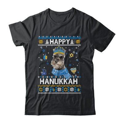 Happy Hanukkah Schnauzer Hanukkah Ugly Sweater Christmas Shirt & Sweatshirt | teecentury