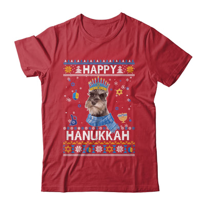 Happy Hanukkah Schnauzer Hanukkah Ugly Sweater Christmas Shirt & Sweatshirt | teecentury