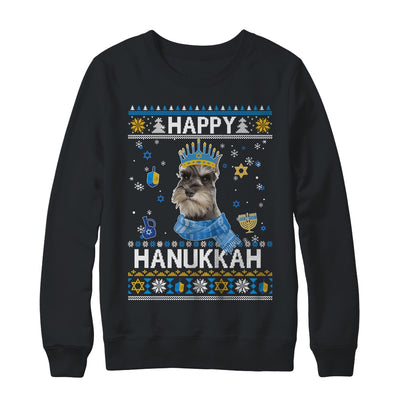 Happy Hanukkah Schnauzer Hanukkah Ugly Sweater Christmas Shirt & Sweatshirt | teecentury