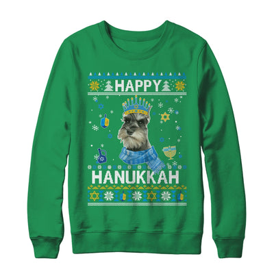 Happy Hanukkah Schnauzer Hanukkah Ugly Sweater Christmas Shirt & Sweatshirt | teecentury
