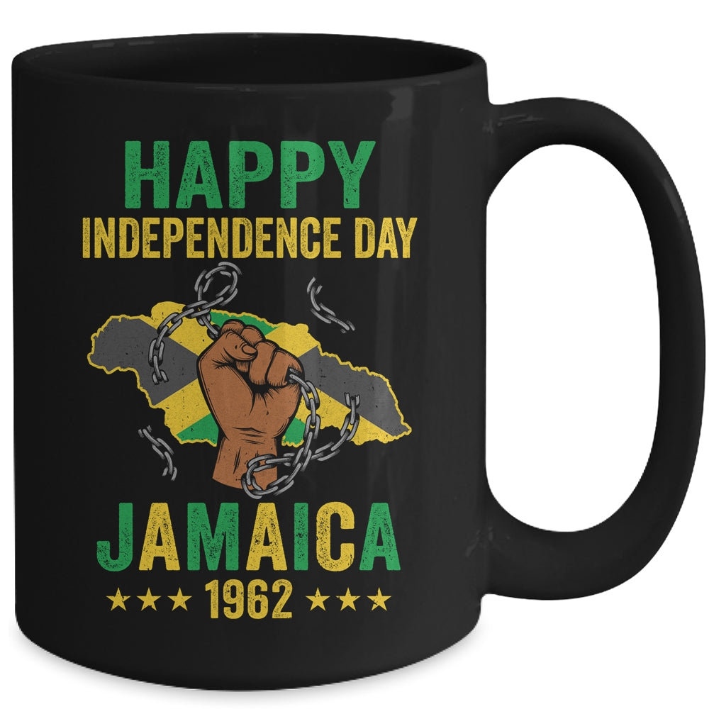 Happy Independence Day Jamaica Flag Jamaican 1962 Design Mug | teecentury