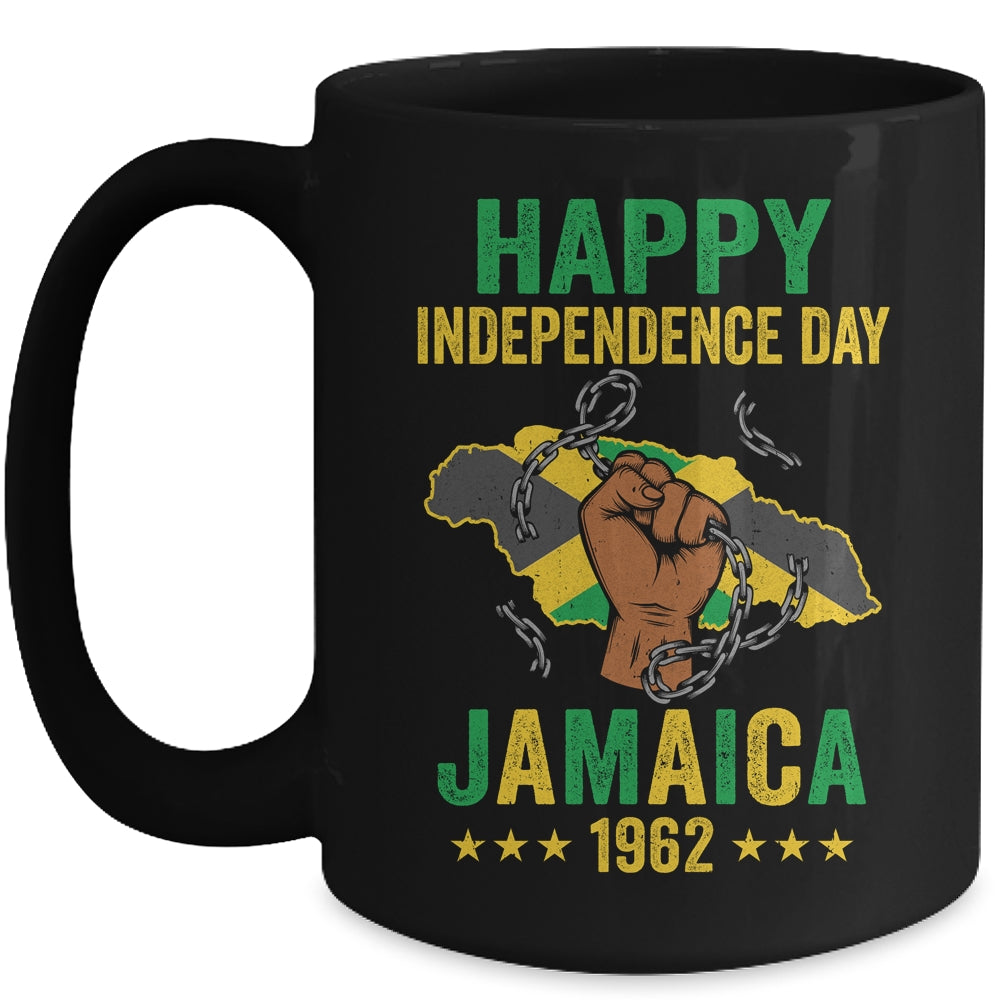 Happy Independence Day Jamaica Flag Jamaican 1962 Design Mug | teecentury