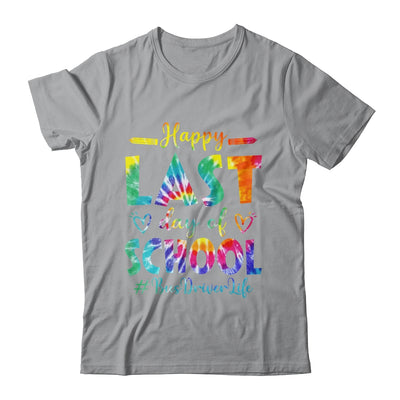 Happy Last Day Of School Bus Driver Life Summer Tie Dye Shirt & Hoodie | teecentury