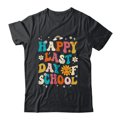 Happy Last Day Of School Graduation Groovy Teacher Student Shirt & Hoodie | teecentury