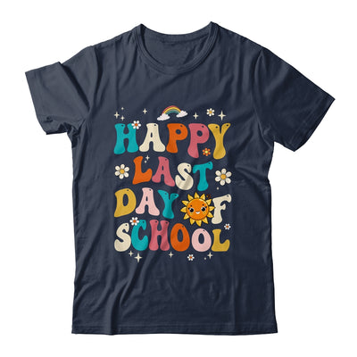 Happy Last Day Of School Graduation Groovy Teacher Student Shirt & Hoodie | teecentury