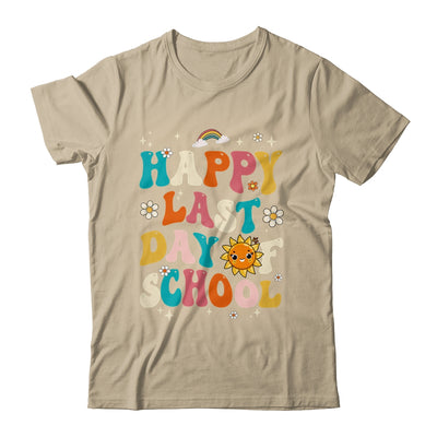 Happy Last Day Of School Graduation Groovy Teacher Student Shirt & Hoodie | teecentury