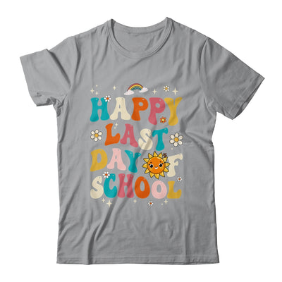 Happy Last Day Of School Graduation Groovy Teacher Student Shirt & Hoodie | teecentury