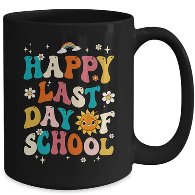 Happy Last Day Of School Graduation Groovy Teacher Student Mug | teecentury