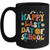 Happy Last Day Of School Graduation Groovy Teacher Student Mug | teecentury