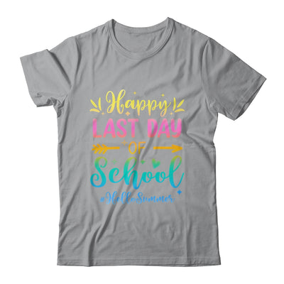 Happy Last Day Of School Hello Summer For Teachers Students Shirt & Tank Top | teecentury