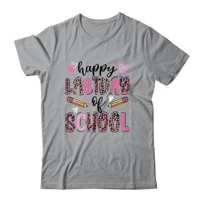 Happy Last Day Of School Leopard Teacher End Of School Year Shirt & Tank Top | teecentury