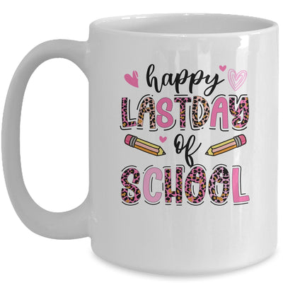 Happy Last Day Of School Leopard Teacher End Of School Year Mug | teecentury