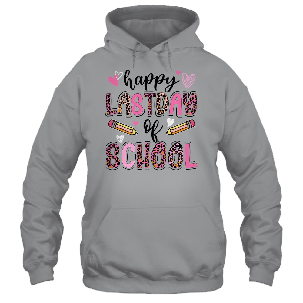 Happy Last Day Of School Leopard Teacher End Of School Year Shirt & Tank Top | teecentury