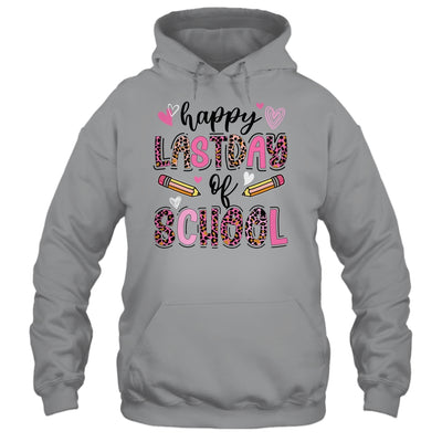 Happy Last Day Of School Leopard Teacher End Of School Year Shirt & Tank Top | teecentury