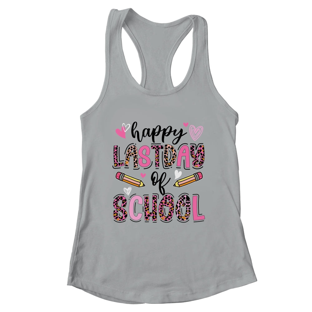 Happy Last Day Of School Leopard Teacher End Of School Year Shirt & Tank Top | teecentury