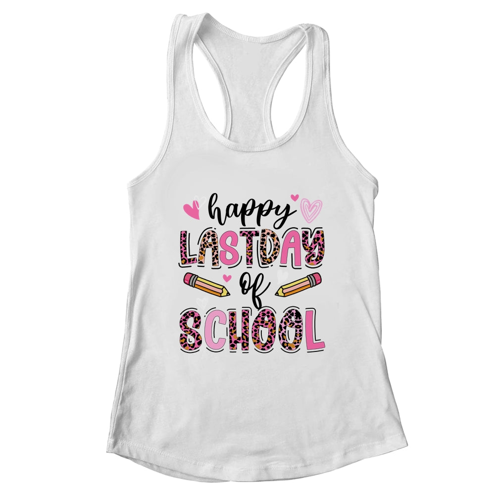 Happy Last Day Of School Leopard Teacher End Of School Year Shirt & Tank Top | teecentury
